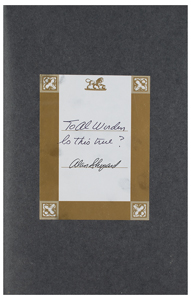 Lot #3346 Al Worden's Alan Shepard Signed Book - Image 2