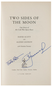 Lot #3352 Al Worden's Dave Scott and Alexei Leonov Signed Book - Image 3