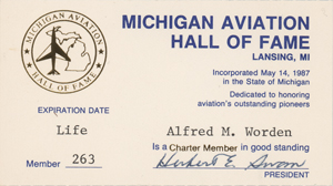 Lot #3404 Al Worden's Michigan Aviation Hall of Fame Medal - Image 4
