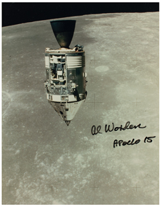 Lot #3375 Al Worden's Apollo 15 Lunar Orbit-Flown Flag