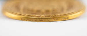 Lot #3370 Al Worden's Apollo 15 City of New York Gold Medal - Image 4