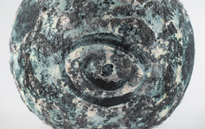 Lot #3339 Al Worden's Lot of (2) 'Earth Rise' Ceramic Pots by Helen Garriott - Image 7