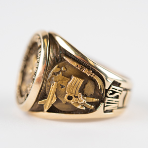 Lot #3378 Al Worden's Gold Apollo 15 Astronaut Ring - Image 3