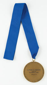 Lot #3393 Al Worden's Astronaut Hall of Fame Medal - Image 2