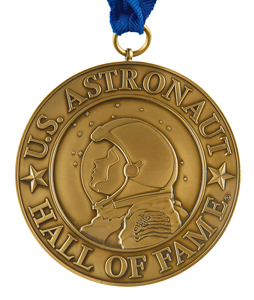 Lot #3393 Al Worden's Astronaut Hall of Fame Medal - Image 3