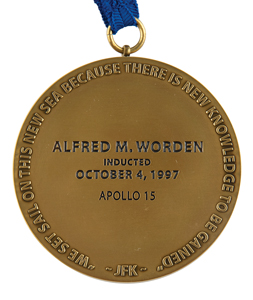 Lot #3393 Al Worden's Astronaut Hall of Fame Medal - Image 4