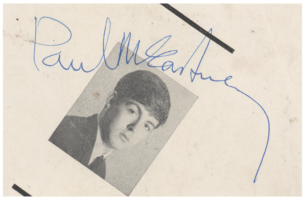 Lot #392  Beatles: Paul McCartney