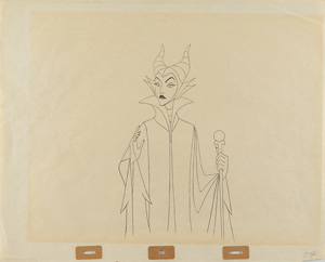 Lot #726 Maleficent production drawing from