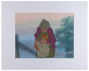 Lot #820 Tod and Widow Tweed production cel from The Fox and the Hound - Image 2