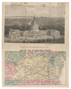 Lot #244  Civil War: Virginia and Washington, D.C. Military Map - Image 1
