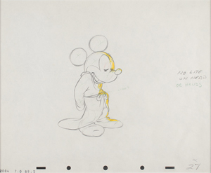 Lot #795 Mickey Mouse Production Drawing from Fantasia - Image 1