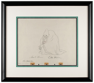 Lot #792 Wicked Witch Production Drawing from Snow White and the Seven Dwarfs Signed by Frank Thomas, Ollie Johnston, and Ken O'Connor - Image 1