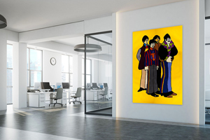 Lot #431  Beatles: Yellow Submarine 'Band' Rug - Image 3
