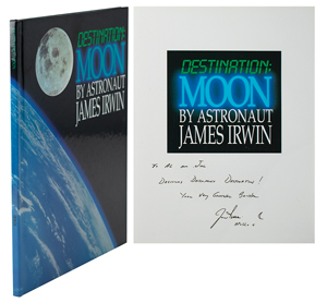 Lot #323 Al Worden's Jim Irwin Signed Book