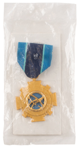 Lot #278 Al Worden's Unissued NASA Distinguished Service Medal