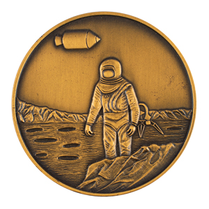 Lot #310 Al Worden's Apollo 11 Bronze Medal - Image 1