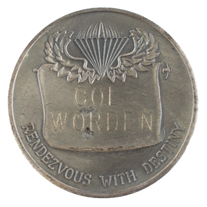 Lot #308 Al Worden's 101st Airborne Vietnam Challenge Coin - Image 2
