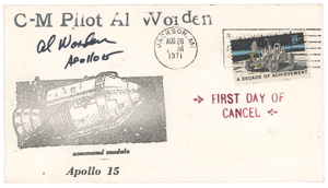 Lot #320 Al Worden's Collection of (7) Apollo 15 Covers - Image 1