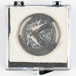 Lot #275 Al Worden's Apollo 15 Unflown Robbins Medallion - Image 3