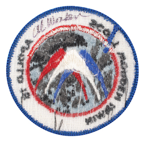 Lot #325 Al Worden's Pair of Apollo 15 Patches (One Signed) - Image 2