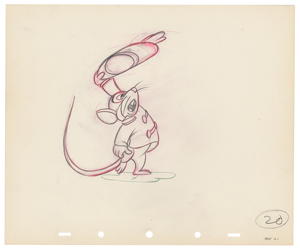 Lot #802 Timothy Q. Mouse production drawing from Dumbo