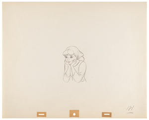 Lot #696 Cinderella production drawing from