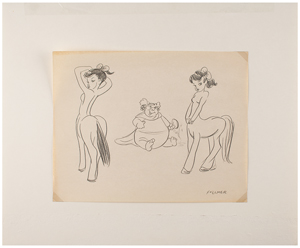 Lot #672 Frank Follmer production concept drawing from Fantasia - Image 1