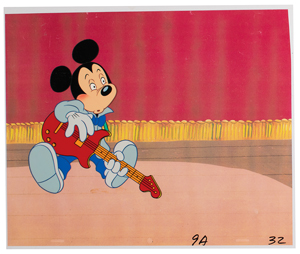 Lot #819 Mickey Mouse production cel from a Disney