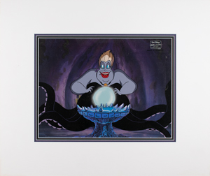 Lot #840 Ursula and crystal ball production cels from The Little Mermaid television show - Image 2