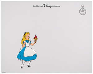 Lot #851 Alice limited edition cel from Disney World - Image 2