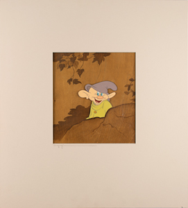 Lot #638 Dopey production cel from Snow White and the Seven Dwarfs - Image 2