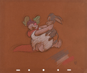Lot #669 Bacchus and Jacchus concept storyboard drawing from Fantasia