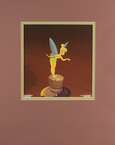 Lot #704 Tinker Bell color model production cel on a production background from Peter Pan - Image 2