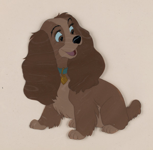 Lot #713 Lady production cel from Lady and the Tramp - Image 1