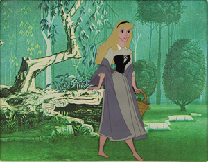 Lot #723 Briar Rose production cel from Sleeping