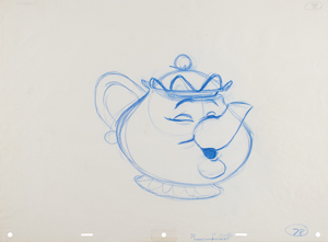Lot #839 Mrs. Potts (2) rough production drawings from Beauty and the Beast - Image 1
