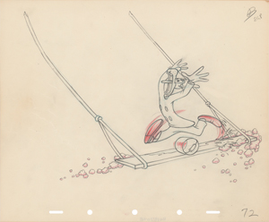 Lot #805 Goofy production drawing from The Big Wash - Image 1