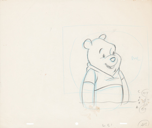 Lot #816 Winnie the Pooh, Rabbit, and Owl production drawings from a Winnie the Pooh Cartoon - Image 1