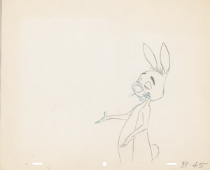 Lot #816 Winnie the Pooh, Rabbit, and Owl production drawings from a Winnie the Pooh Cartoon - Image 3