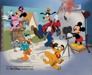 Lot #834  Mickey and Friends CalArts Serigraph Cel - Image 1