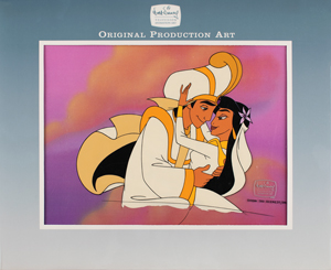 Lot #748 Aladdin and Jasmine production cel from the Aladdin TV series - Image 2
