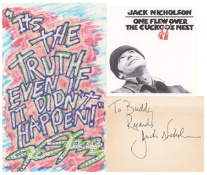Lot #535  One Flew Over the Cuckoo's Nest: Kesey and Nicholson