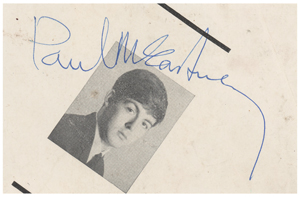 Lot #392  Beatles: Paul McCartney