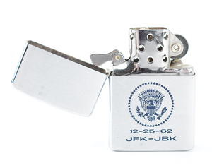Lot #39 John F. Kennedy Personally-Owned Lighter Given to Dave Powers and Personally-Owned Cigar - Image 3