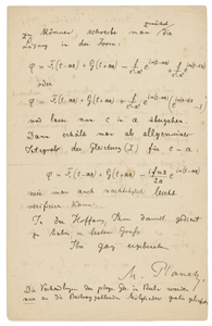 Lot #4007 Max Planck (October 5, 1897) - Image 2