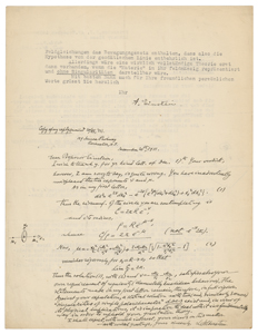 Lot #4001 Albert Einstein (December 17, 1933) - Image 2