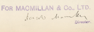 Lot #4043 Harold Macmillan Document Signed and Percy Nunn Autograph Letter Signed - Image 7