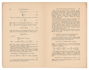 Lot #4004 Ludwik Silberstein Signed 'On Einstein's Gravitational Field Equations' Offprint Booklet - Image 4