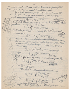 Lot #4048 Ludwik Silberstein Autograph Manuscript Signed: 'The Effect of Clumping on the Size-Frequency Distribution and on the H. and D. Curve of an Emulsion' - Image 4