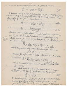 Lot #4048 Ludwik Silberstein Autograph Manuscript Signed: 'The Effect of Clumping on the Size-Frequency Distribution and on the H. and D. Curve of an Emulsion' - Image 5